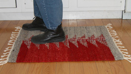 handwoven wool rigs from Magnus Wools, Peacham, Vermont